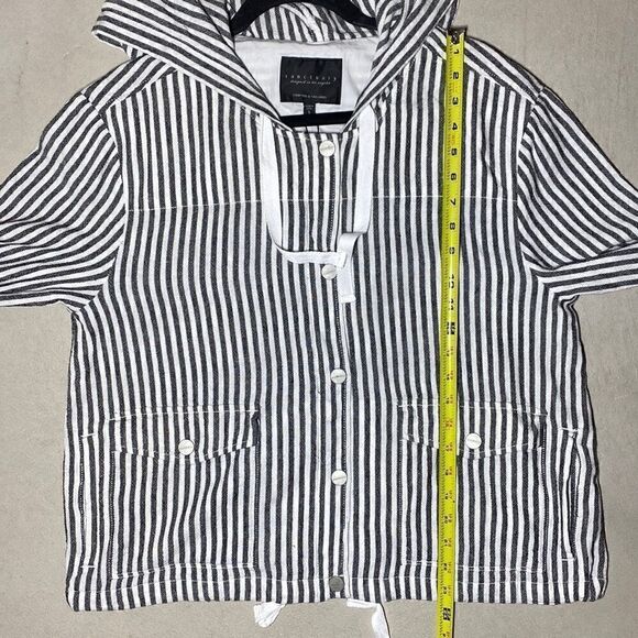 NWT MSRP $149 Sanctuary Nova Linen Hooded Jacket Women's Size Large - Picture 11 of 12